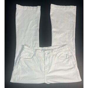 Good American Good Flare White Denim Jeans Sz 8/29